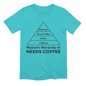 Maslow's Hierarchy of Needs Coffee (t-shirt)
